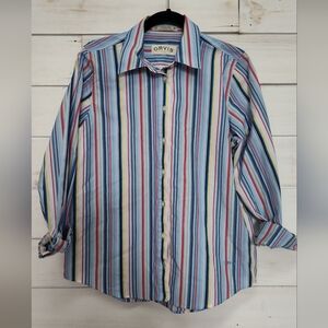 Orvis Multicolor Striped Shirt Size 10